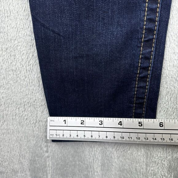 seven 7 tummyless highrise skinny jeans 12 Blue Stretch Denim - Picture 4 of 14